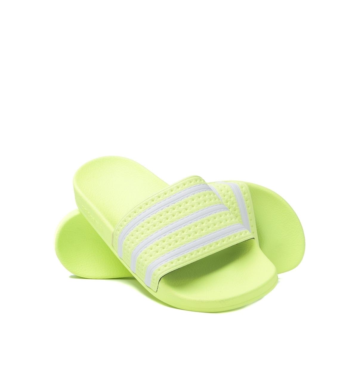 Foreigner Holiday File adidas Originals Adilette Neon Yellow Slides for Men | Lyst