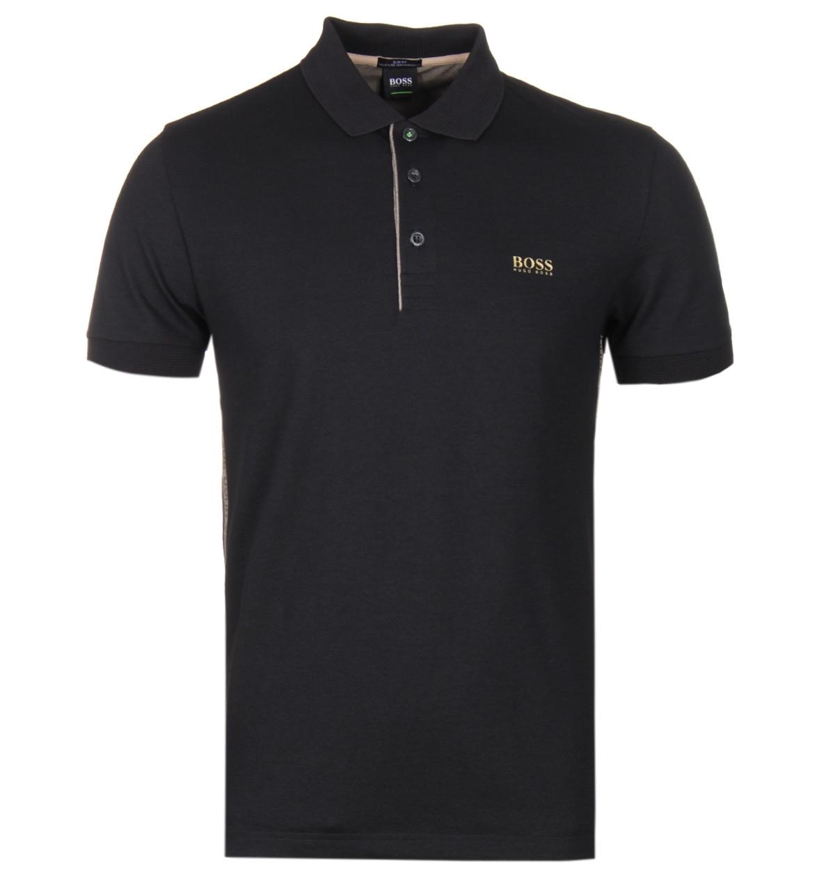 polo shirt black and gold