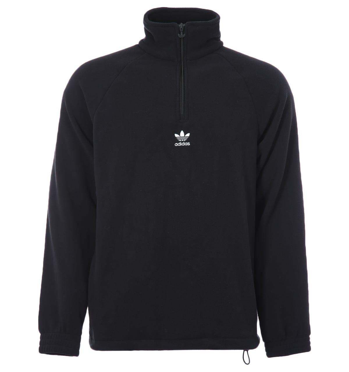 adidas Originals Classics Half Zip Teddy Fleece in Blue for Men | Lyst Canada