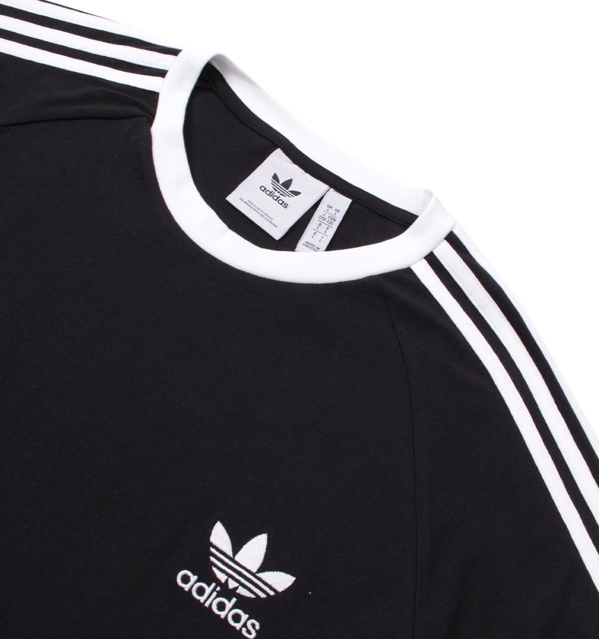 adidas Originals Cotton Classics 3-stripes Long Sleeve T-shirt in Black for  Men | Lyst