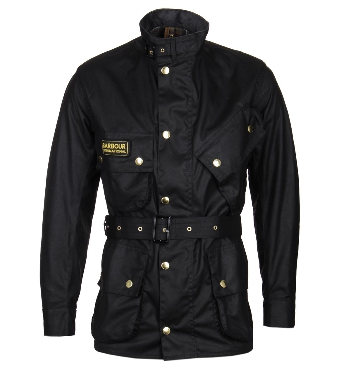 black wax jacket