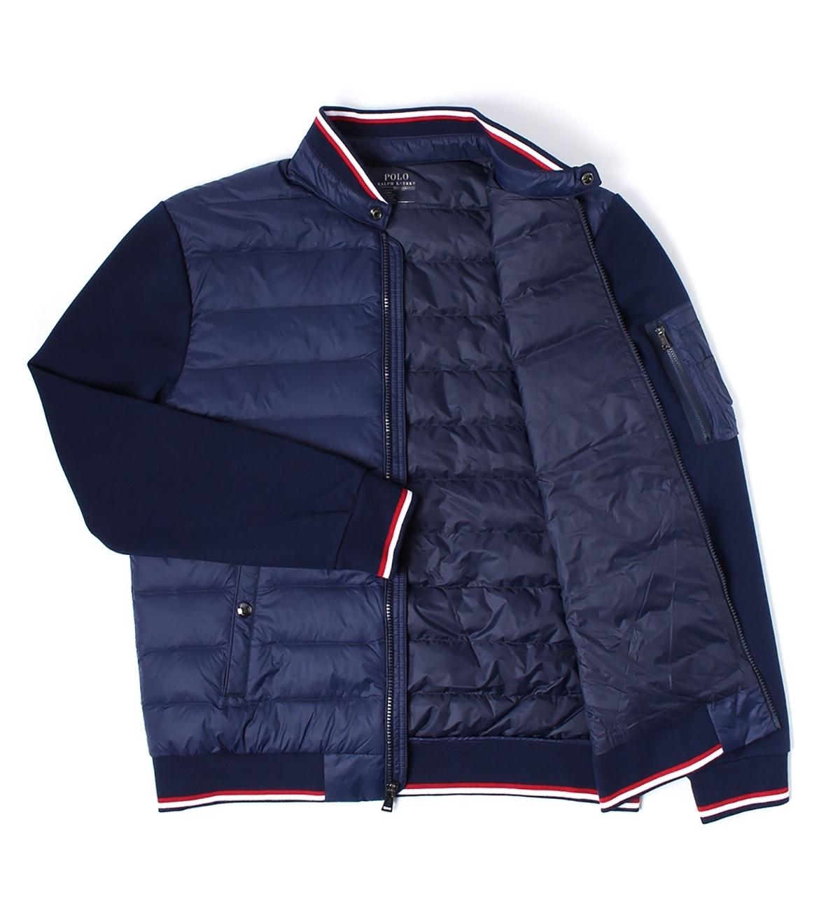 Navy Active Fit Hybrid Down Jacket 