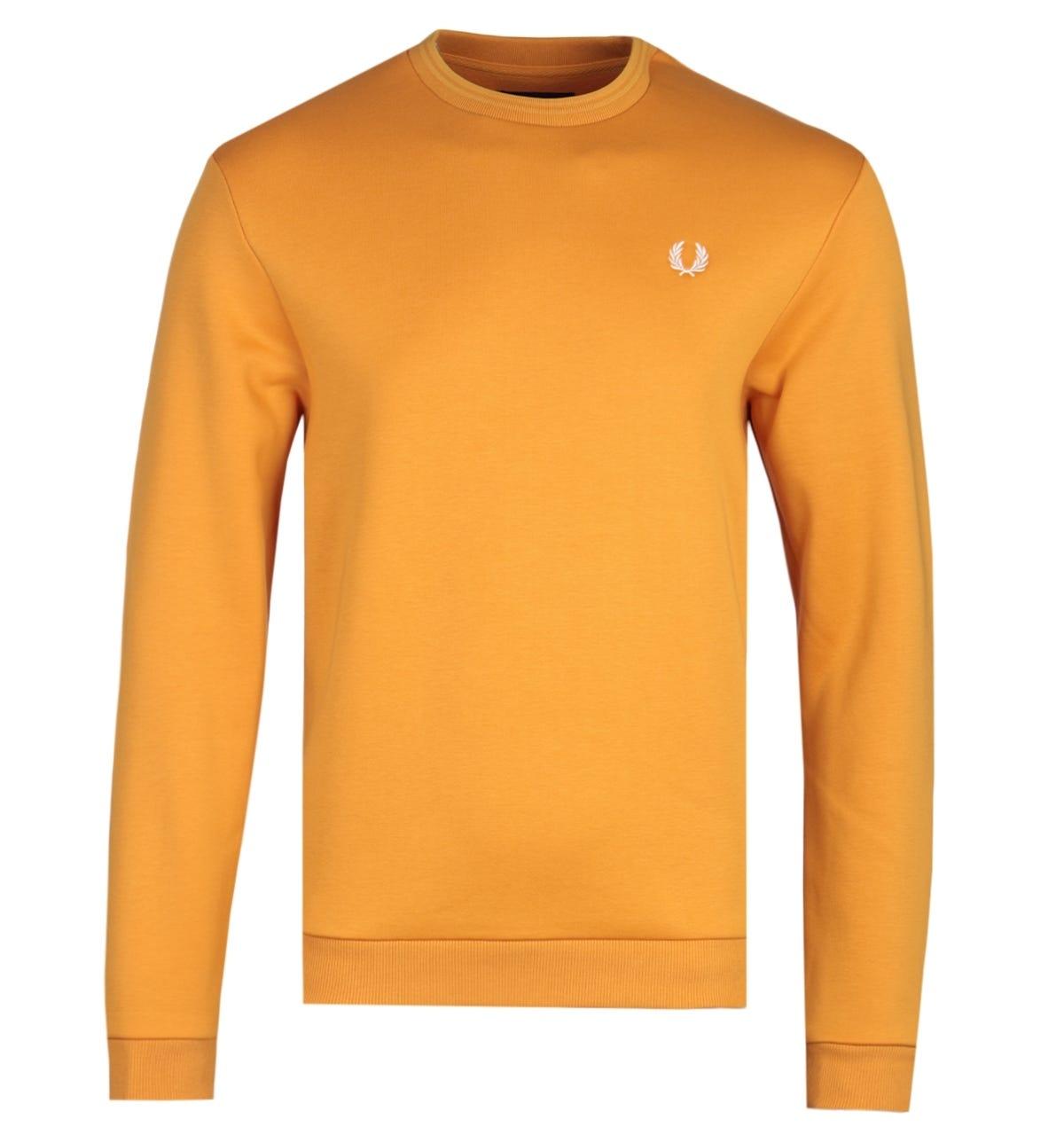 fred perry laurel wreath crew neck sweatshirt