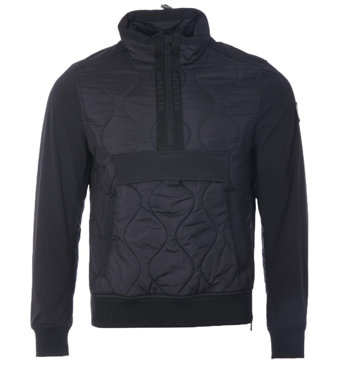 Belstaff Synthetic Area Quilted Ripstop Pullover Jacket in Black for Men | Lyst
