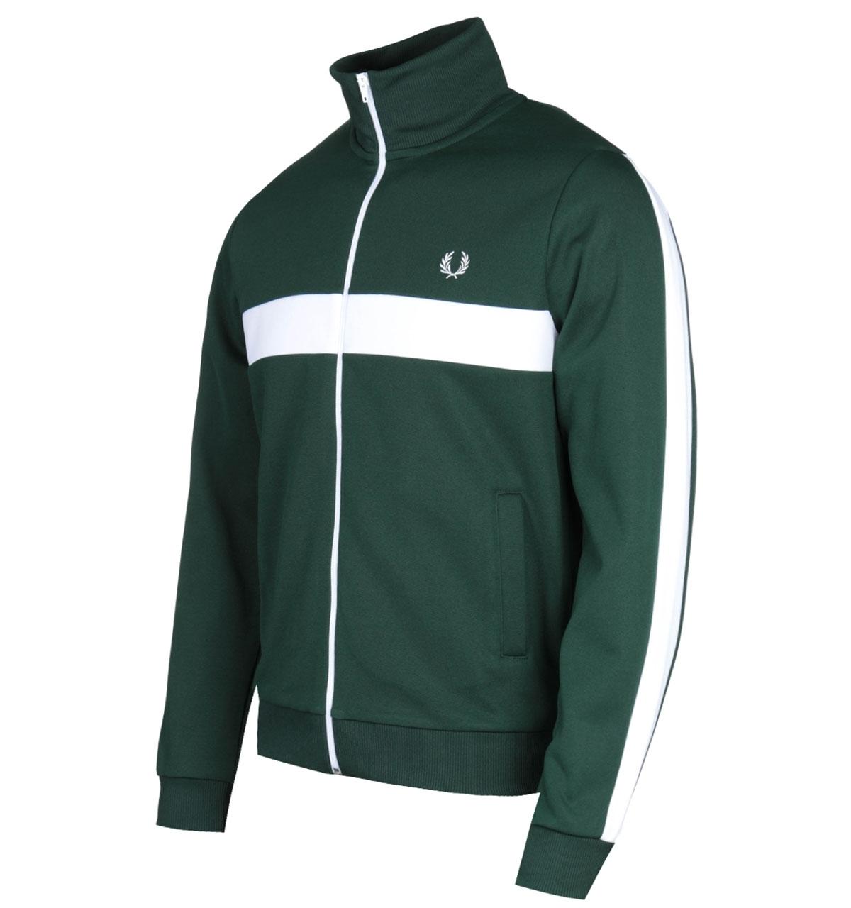 Fred Perry Contrast Panel Track Jacket J7540 406 in Green for Men | Lyst  Canada