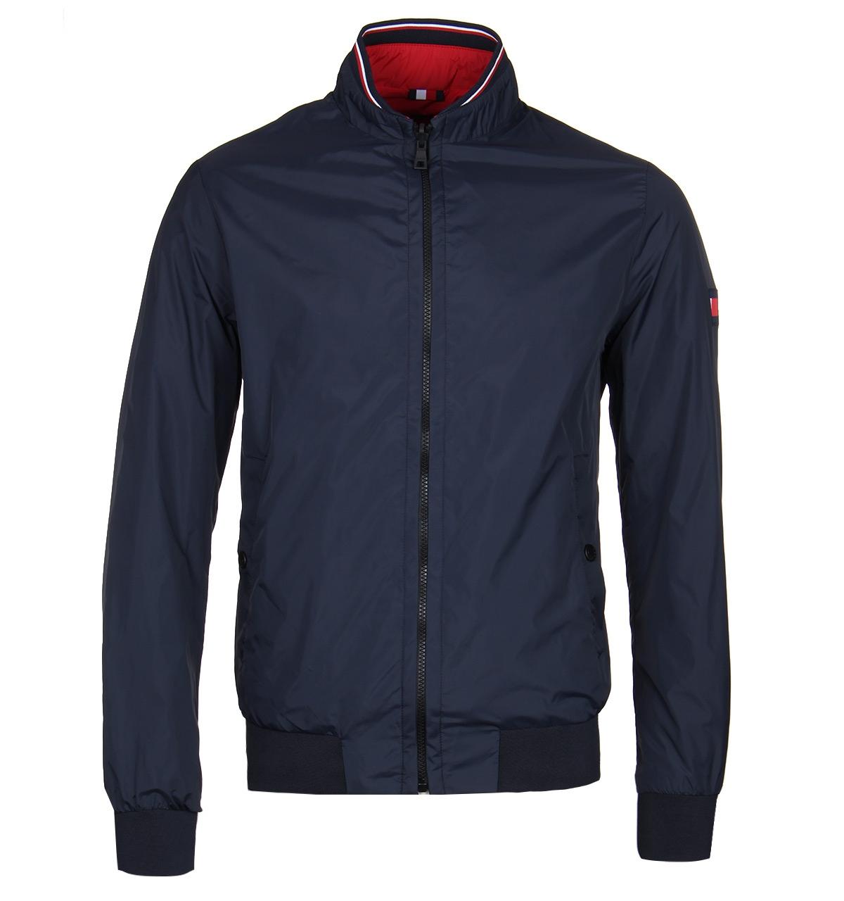 Tommy Hilfiger Synthetic Reversible Nylon Bomber Jacket in Navy (Blue) for  Men - Lyst