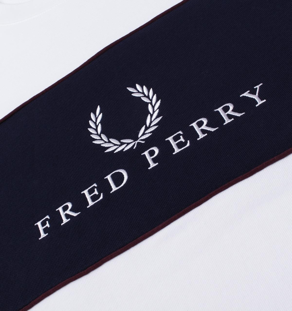 fred perry piped sweatshirt
