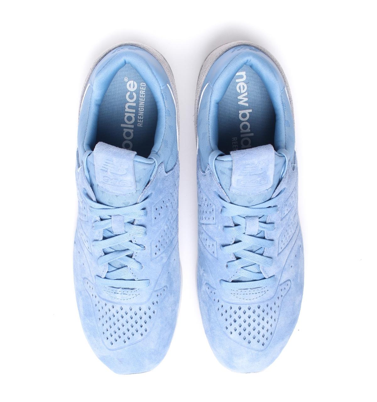 New Balance 996 Re-engineered Pale Blue Suede Trainers - Lyst