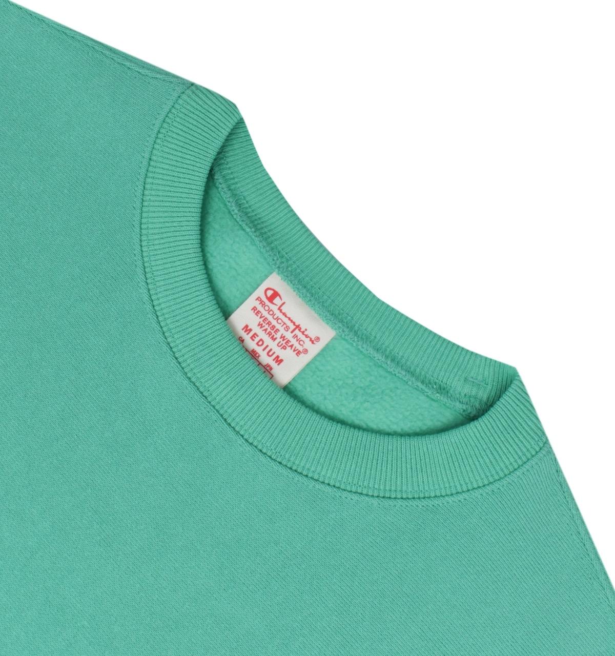 mint green champion crewneck