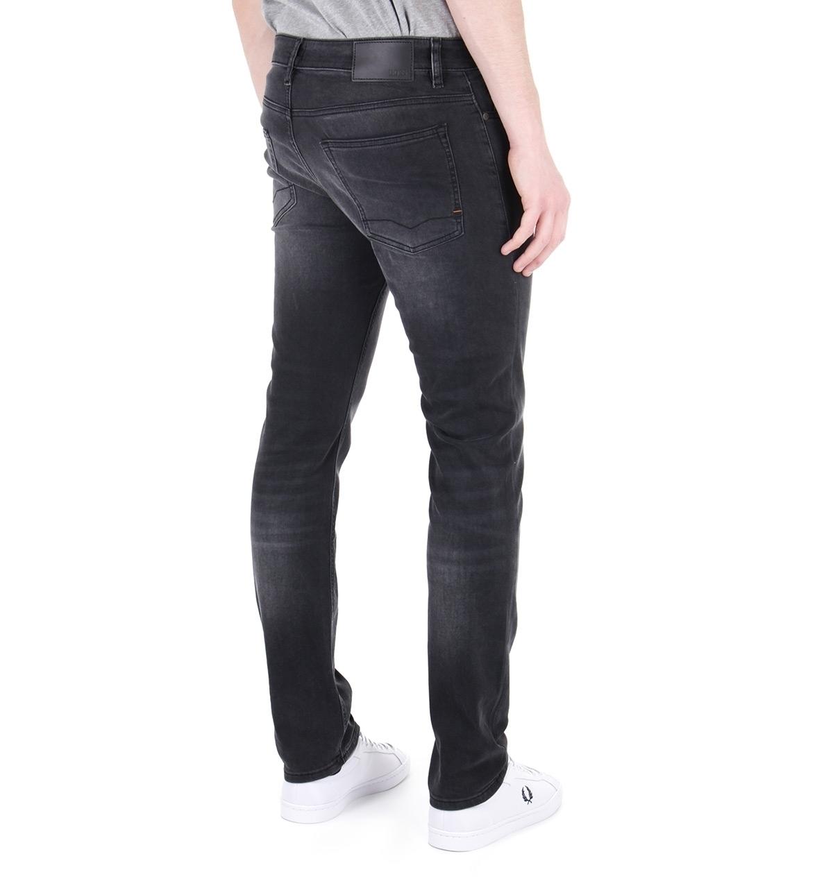 BOSS by HUGO BOSS Denim Delaware Grey Coal Slim Fit Jeans in Gray for Men -  Lyst