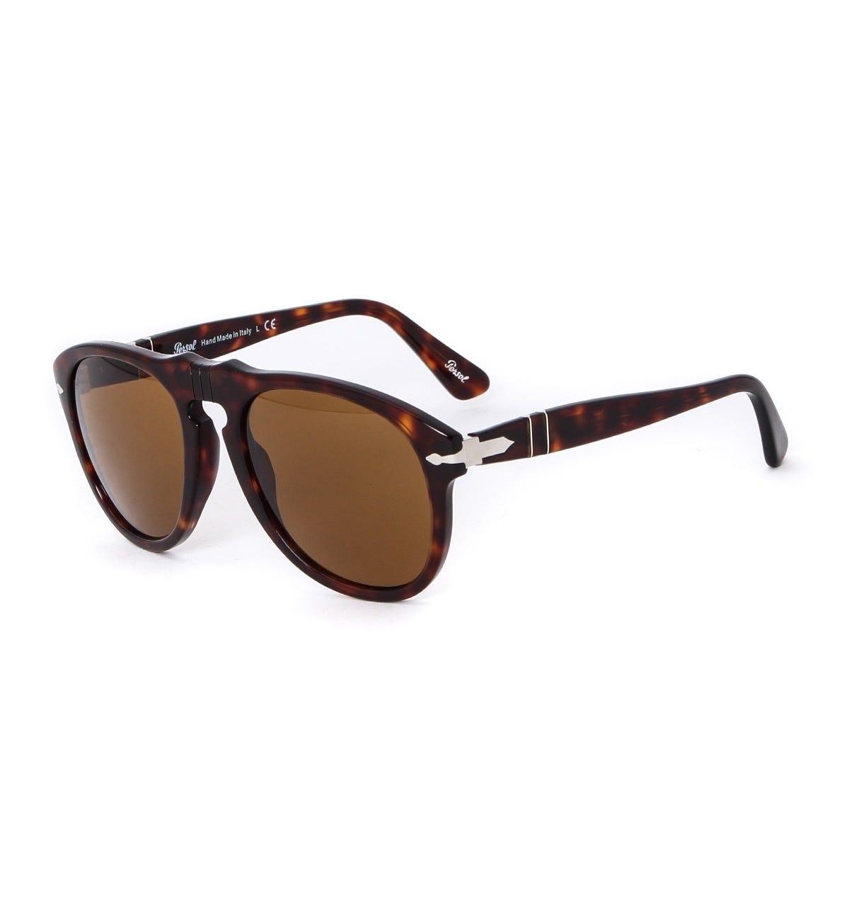 Persol 649 Havana Brown Acetate Aviator Sunglasses for Men - Lyst