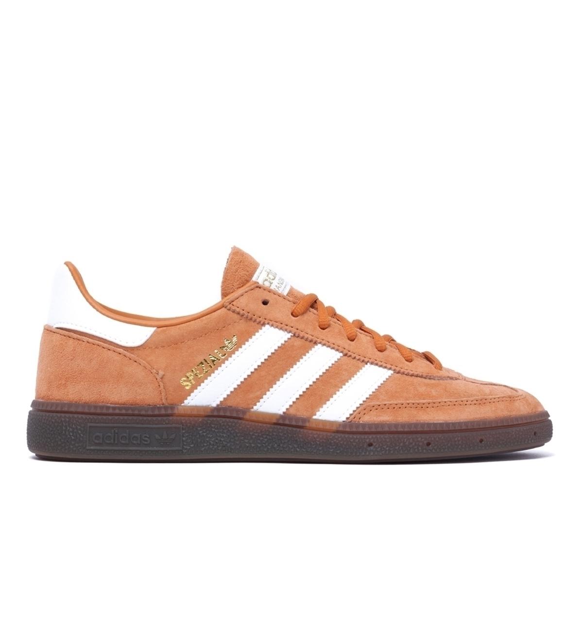 adidas spezial orange trainers
