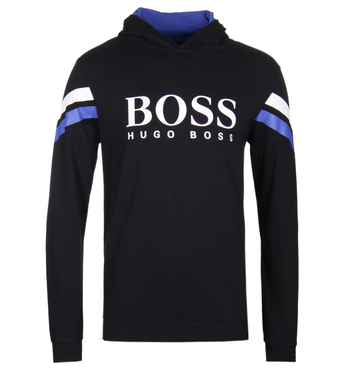 BOSS by Hugo Boss Cotton Bodywear Authentic Black Hoodie for Men - Lyst