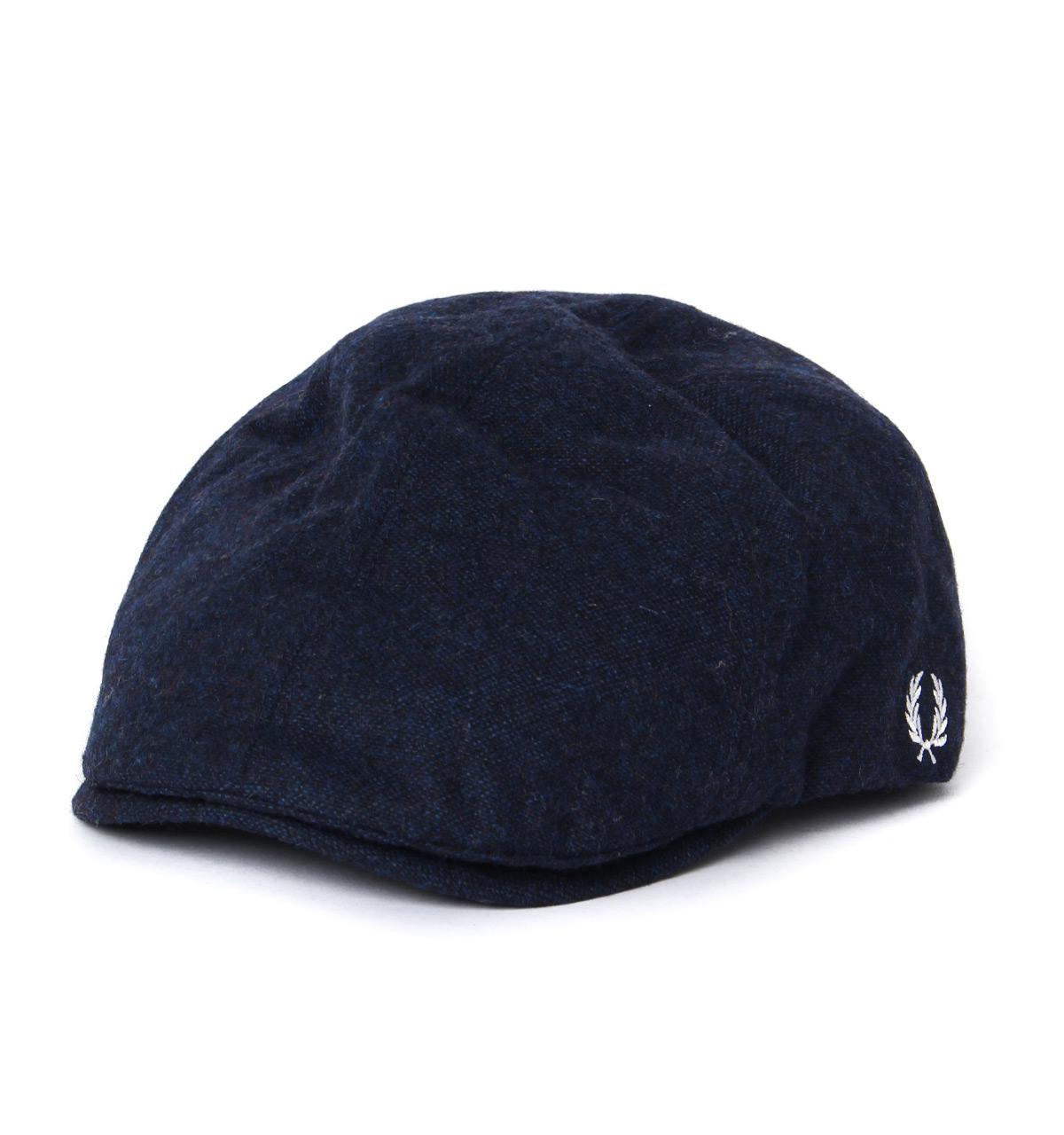 Fred Perry Dark Blue Boiled Wool Flat 