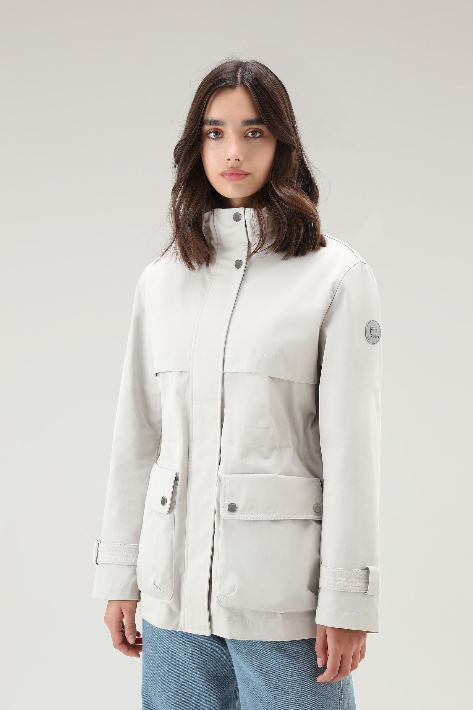 Woolrich Havice Field Jacket With Foldable Hood in White | Lyst