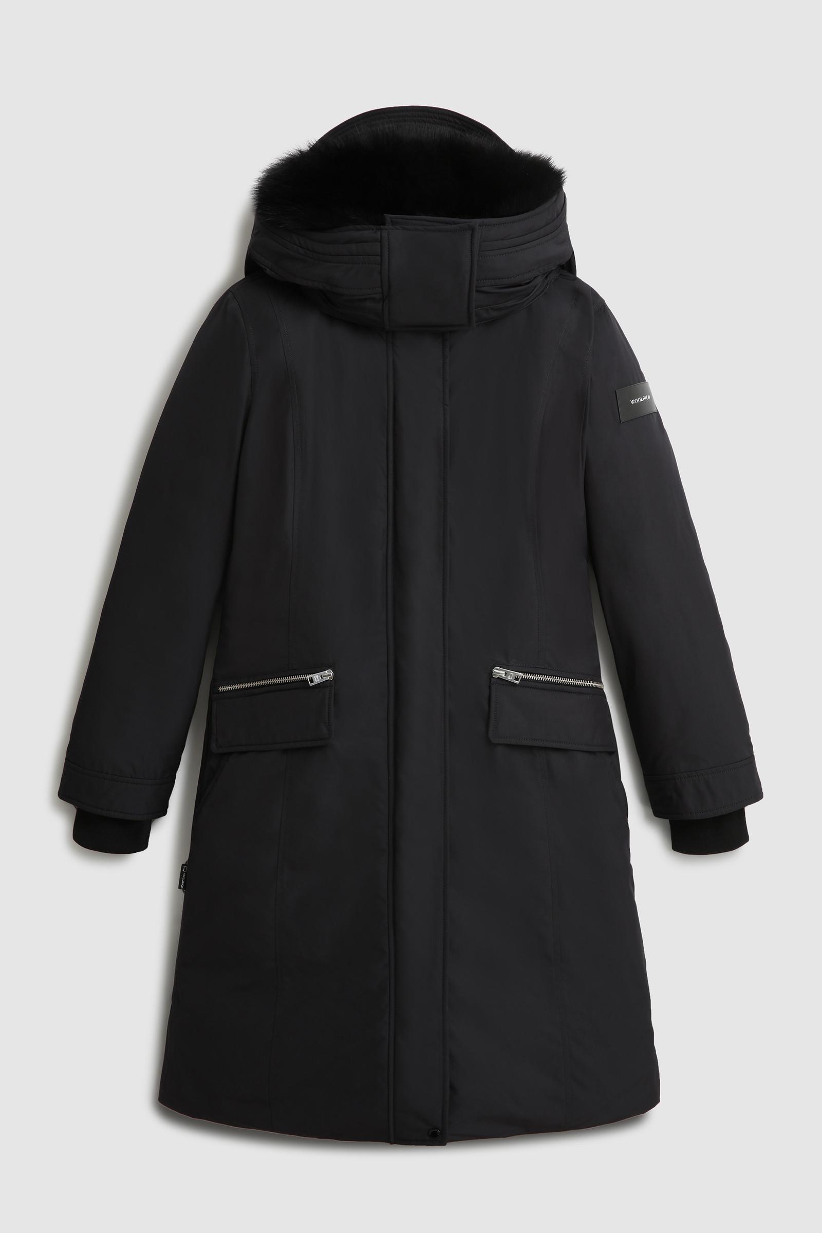 Woolrich Mahan Parka With Removable Hood in Black | Lyst