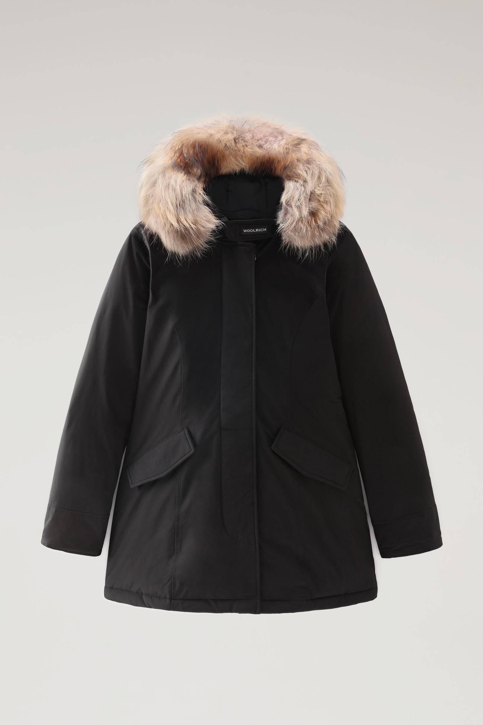 Woolrich Arctic Parka In Urban Touch With Detachable Fur in Black | Lyst