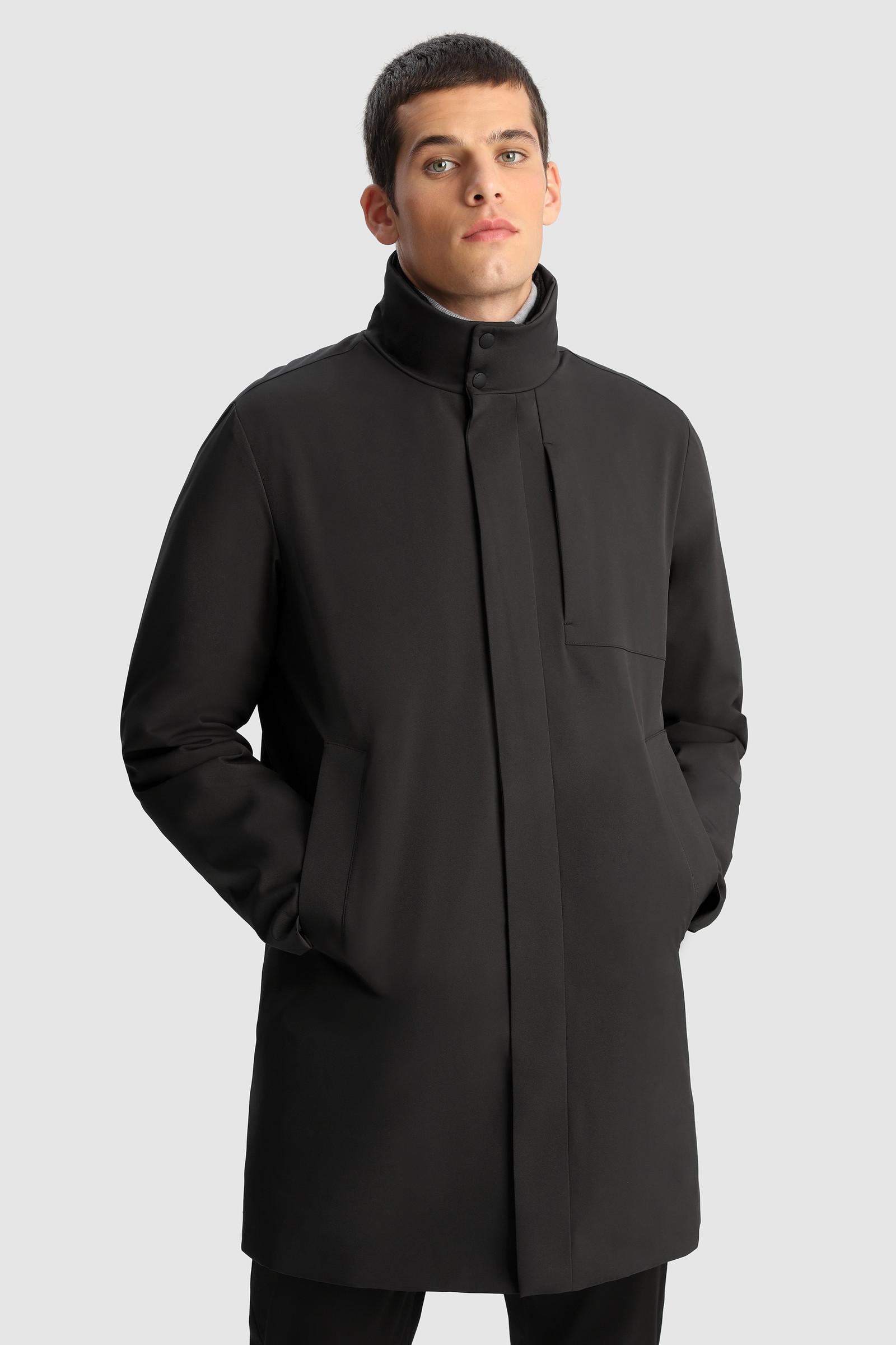 Woolrich Commuting 2-in-1 Coat In Stretch Fabric in Black for Men | Lyst