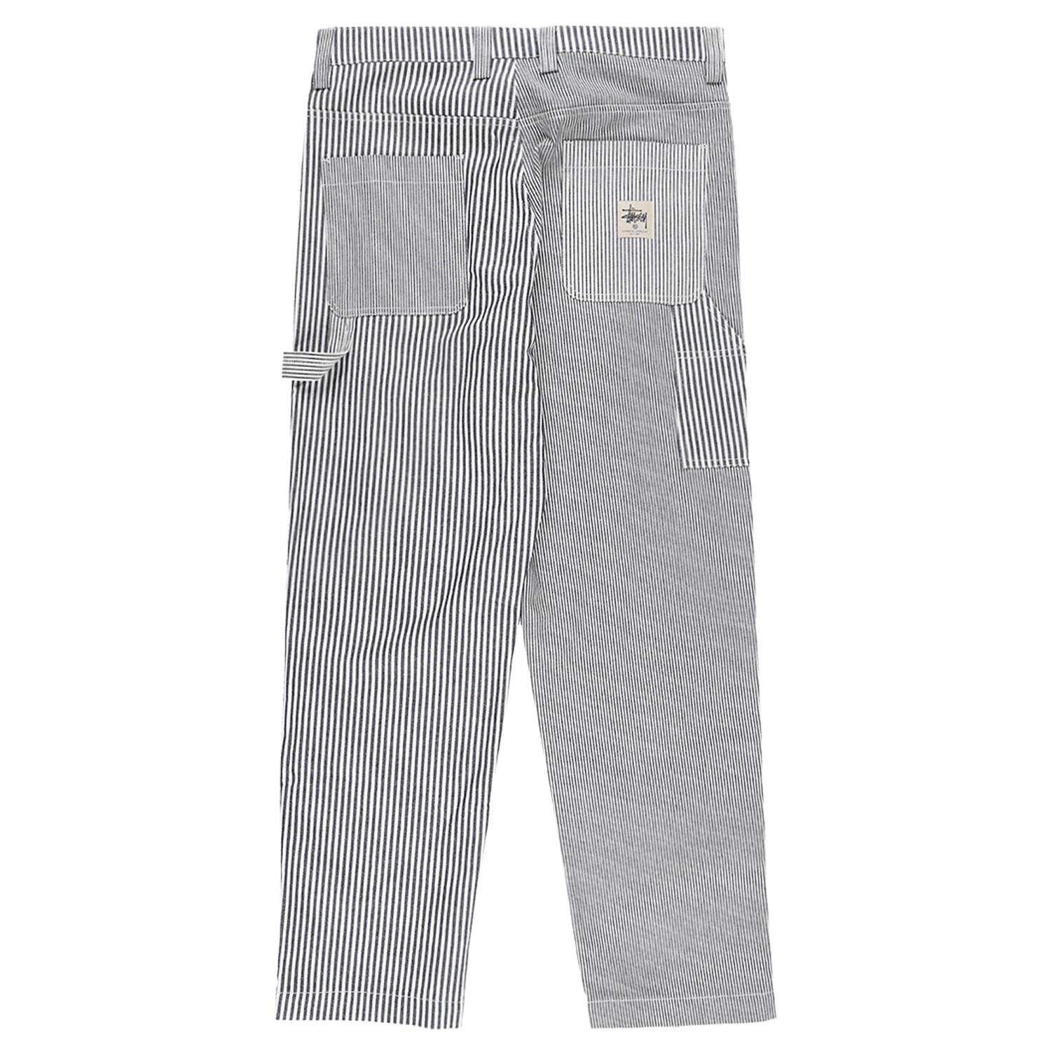 Stussy Mixed Stripe Work Pant in Gray for Men | Lyst