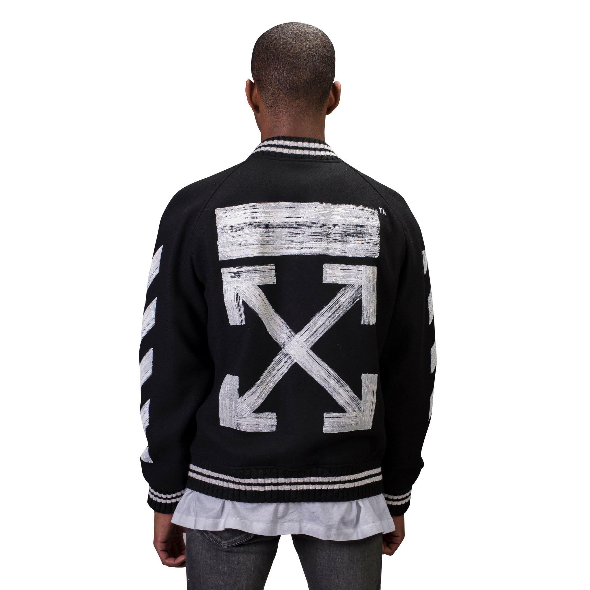 baseball jacket off white