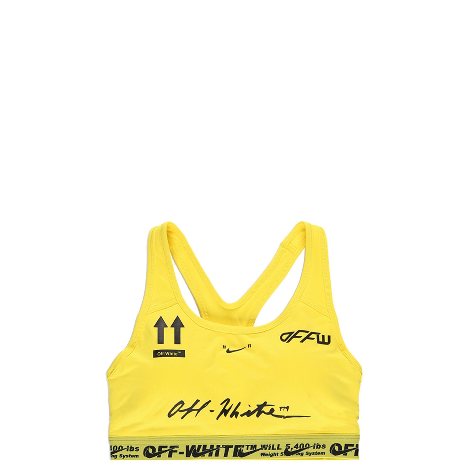 NIKE X OFF-WHITE Synthetic Off-white Bra in Yellow - Lyst