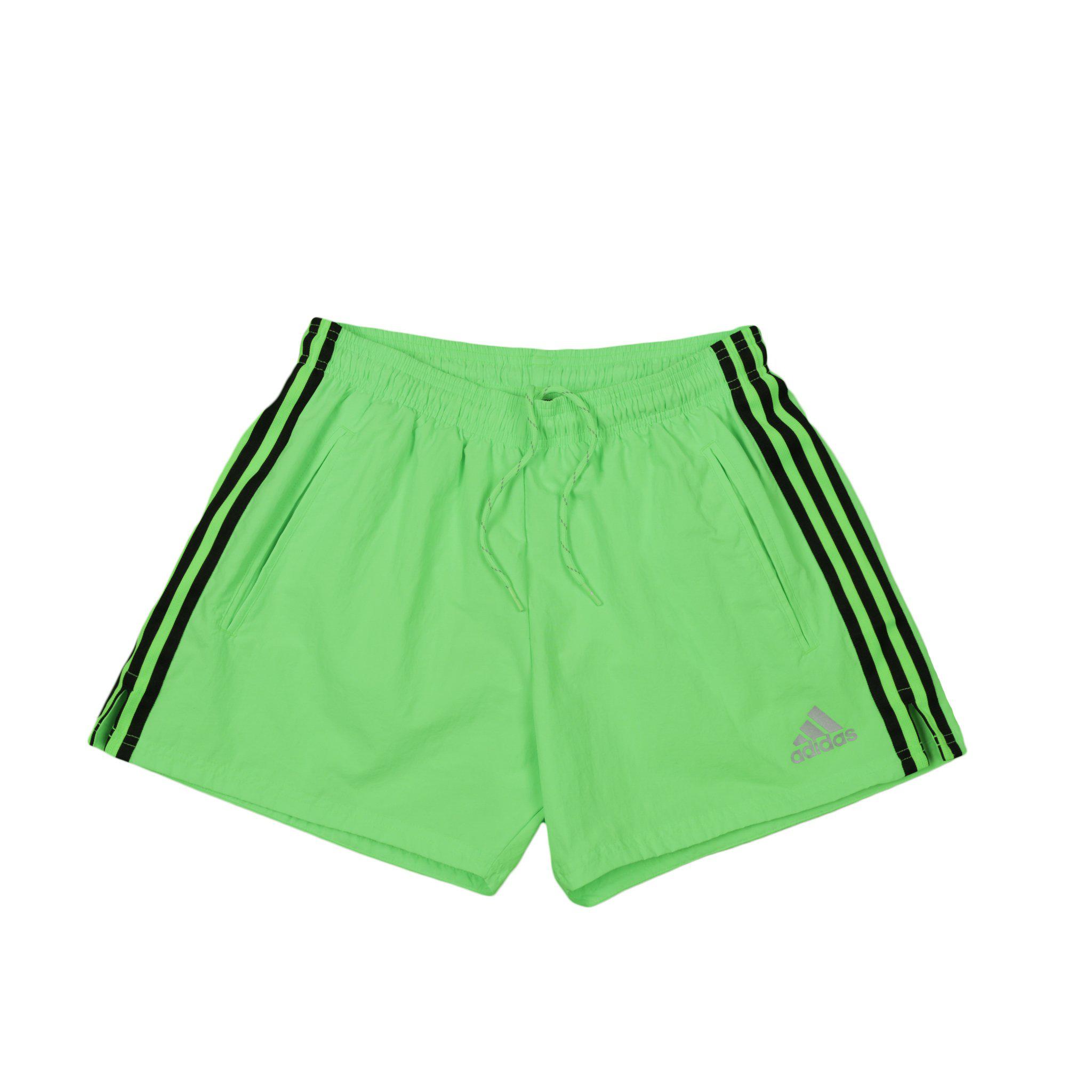 adidas lime green shorts