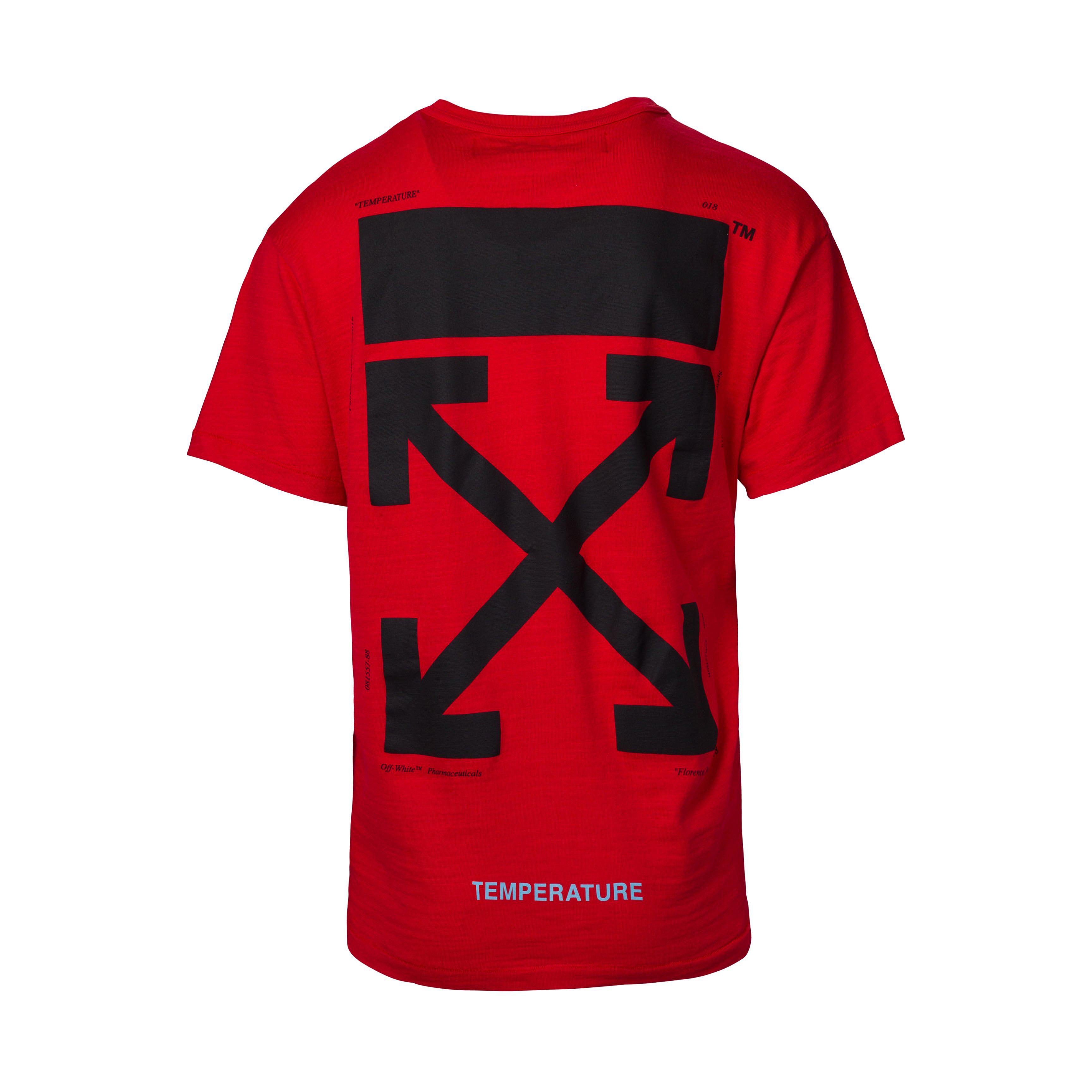 off white red and shirt