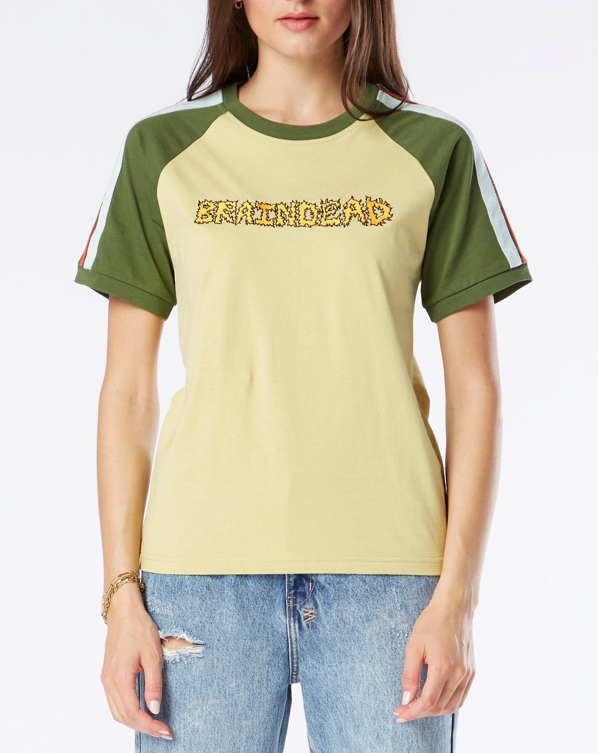 Cotton Embroidered Vintage Raglan Shirt 