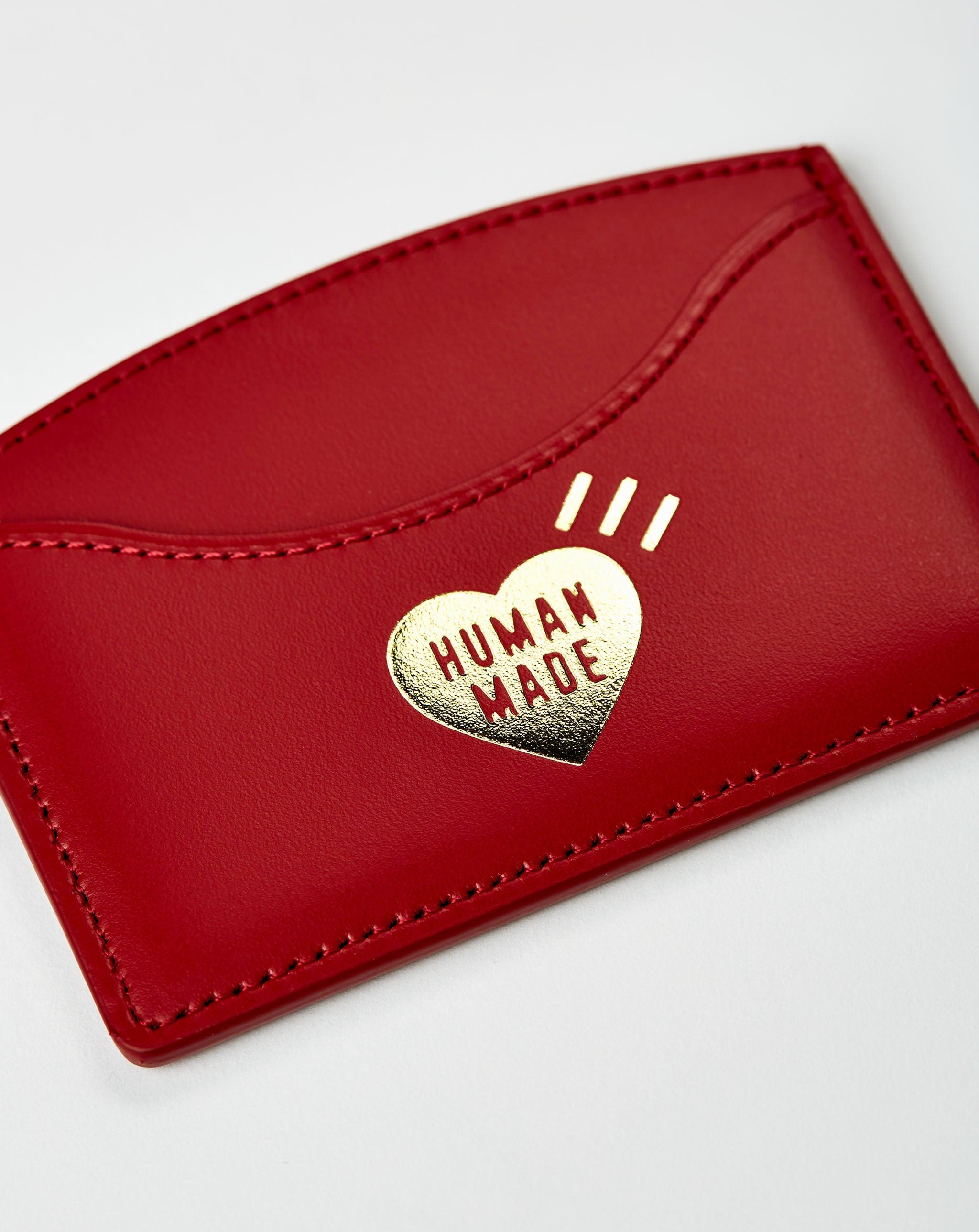 Human Made Leather Card Case in Red for Men | Lyst