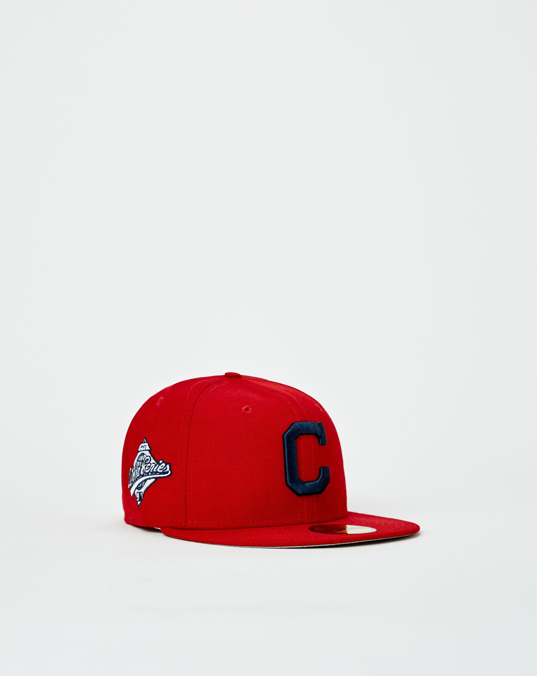 KTZ Cleveland Indians Retro World Series Patch 59fifty Fitted Cap in Red  for Men