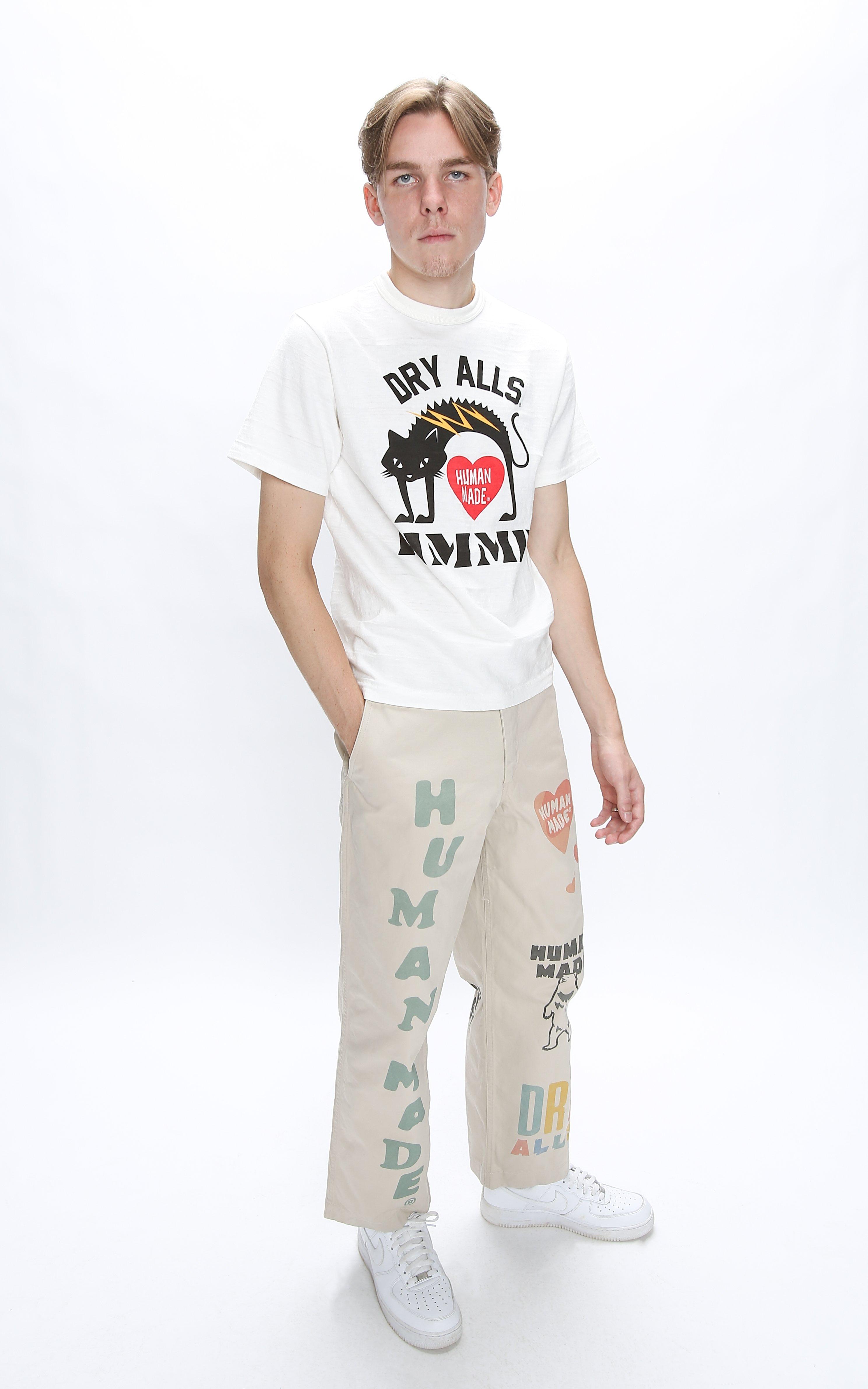 Human Made Cat Tee in White for Men | Lyst