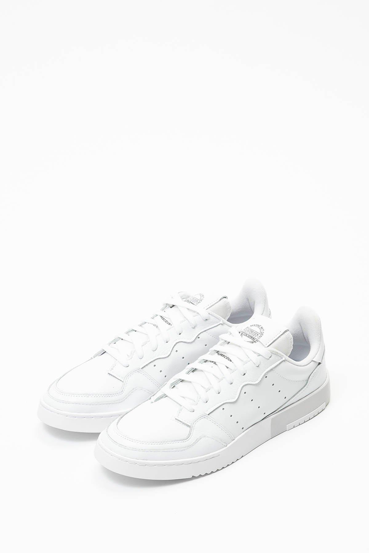 adidas Originals Rubber Supercourt in White/Blue (White) for Men | Lyst