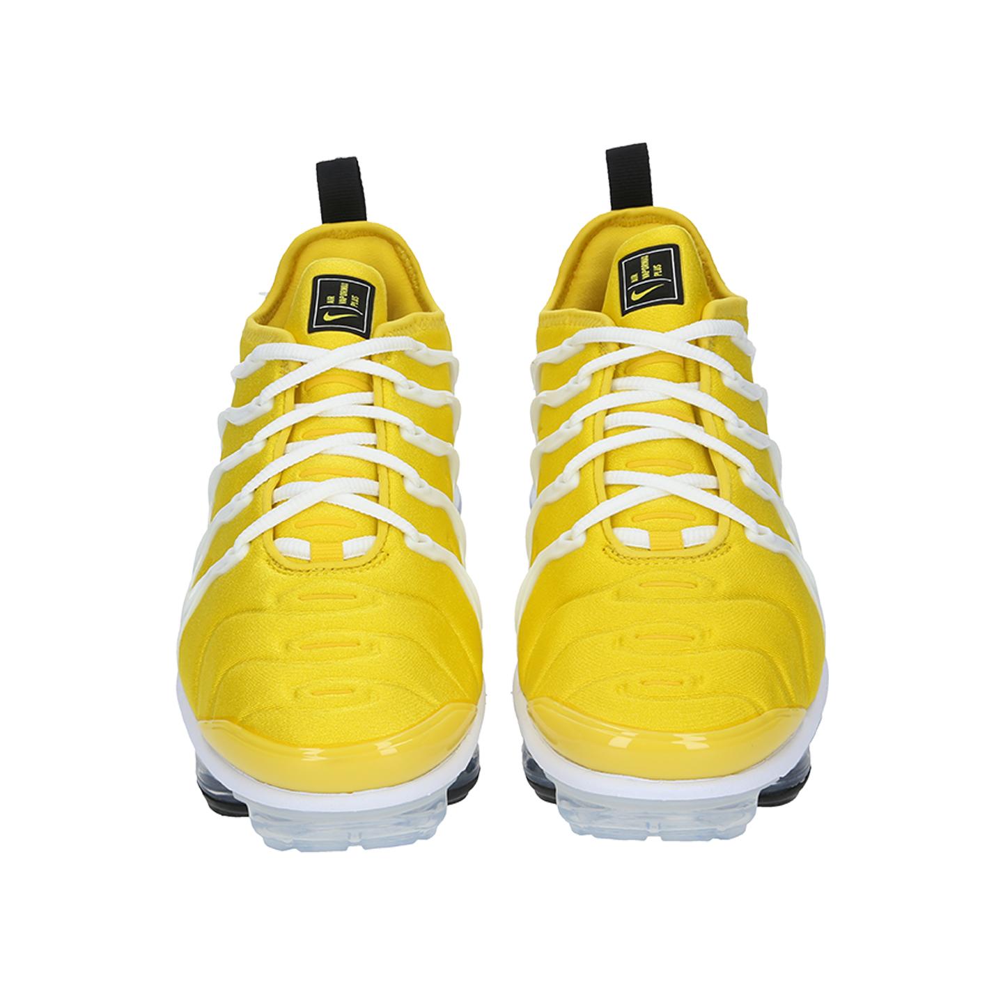 nike air vapormax plus yellow and white