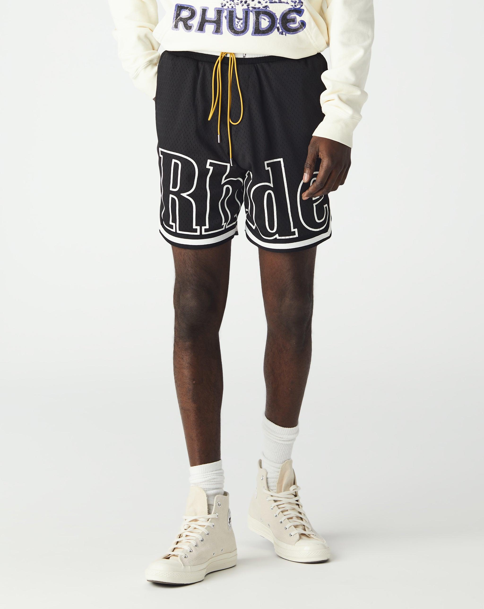 Rhude Court Logo Shorts in Black for Men Lyst Rhude Court Logo Shorts in Black for Men Lyst