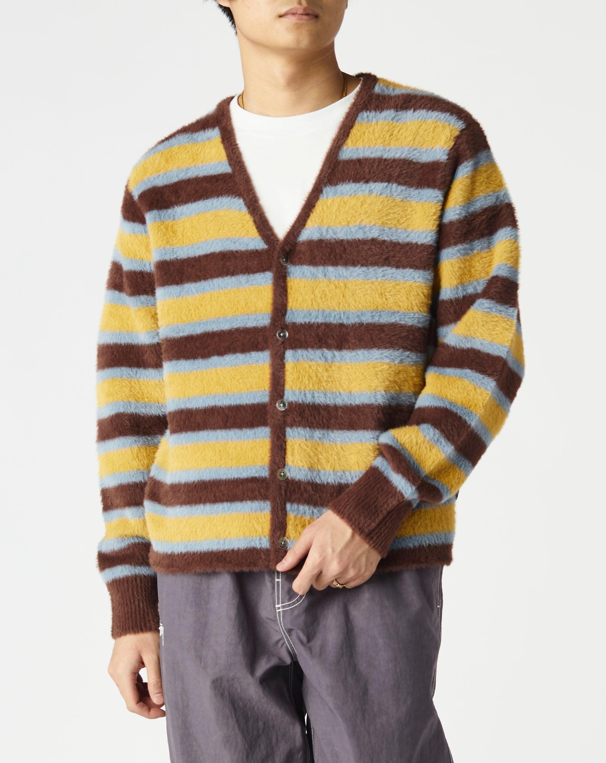 Stussy Horizontal Stripe Cardigan in Brown for Men | Lyst