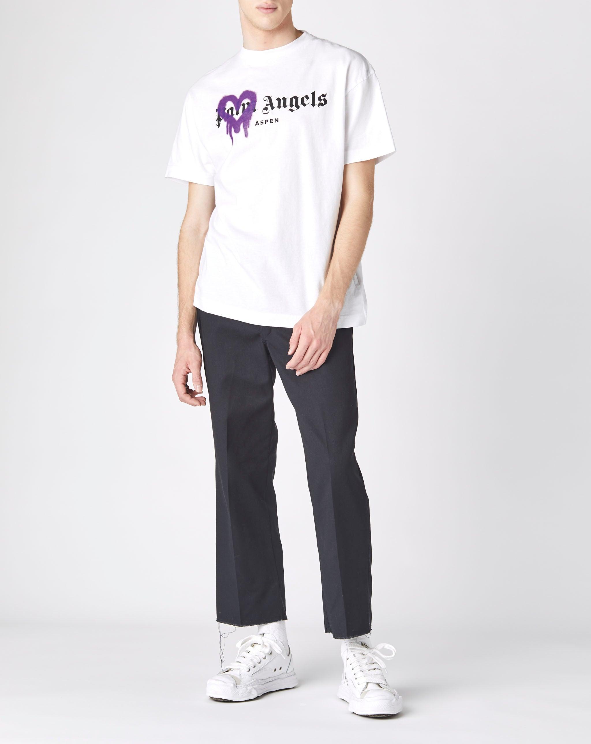 Palm Angels Aspen Heart Sprayed T-shirt 