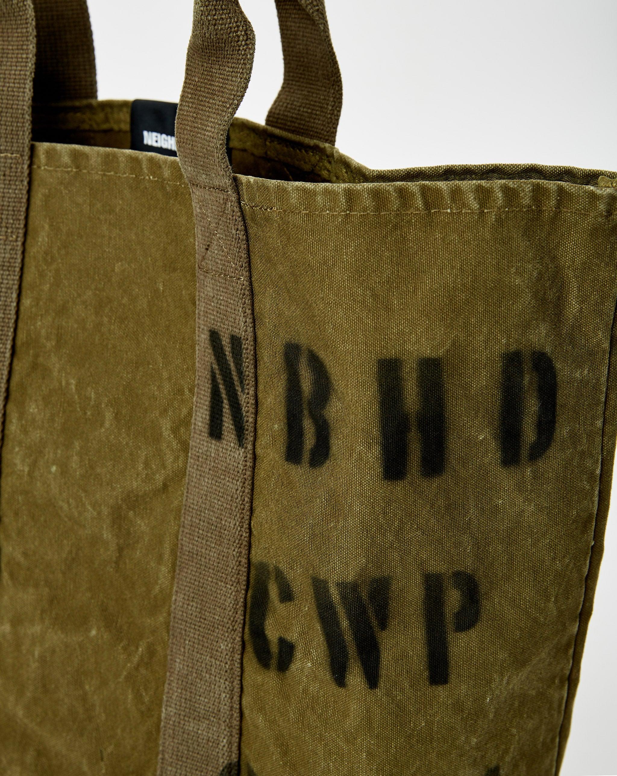 Neighborhood Canvas Tote Bag in Green for Men | Lyst
