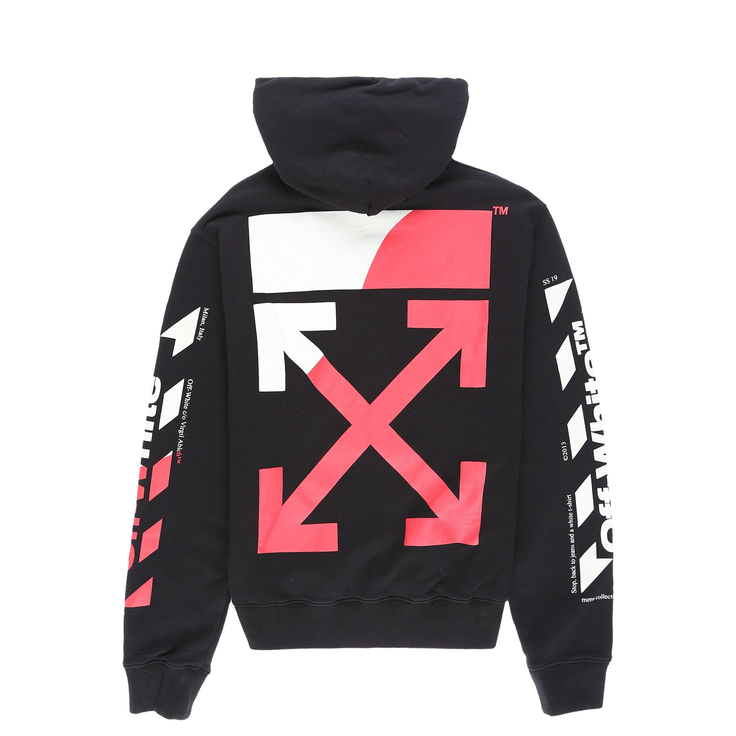 off white split hoodie