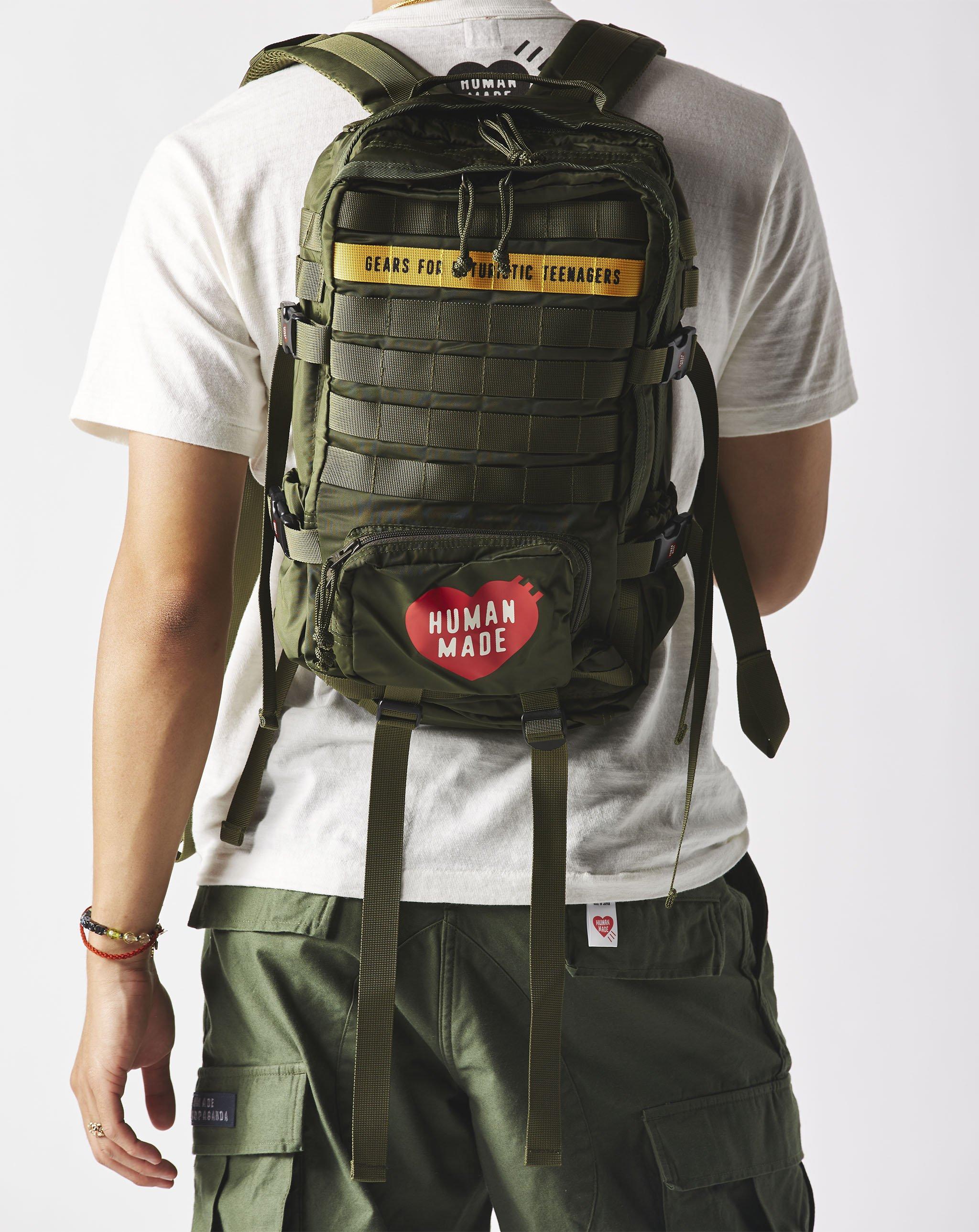 human made military backpack