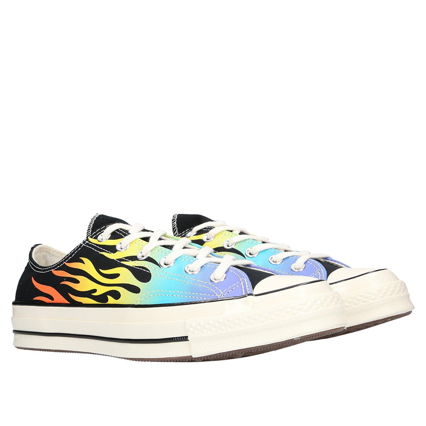 converse multicolor flame