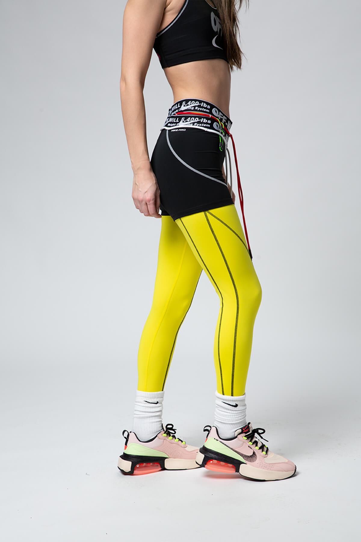 Nike Off-white X Women's Tights in Yellow | Lyst