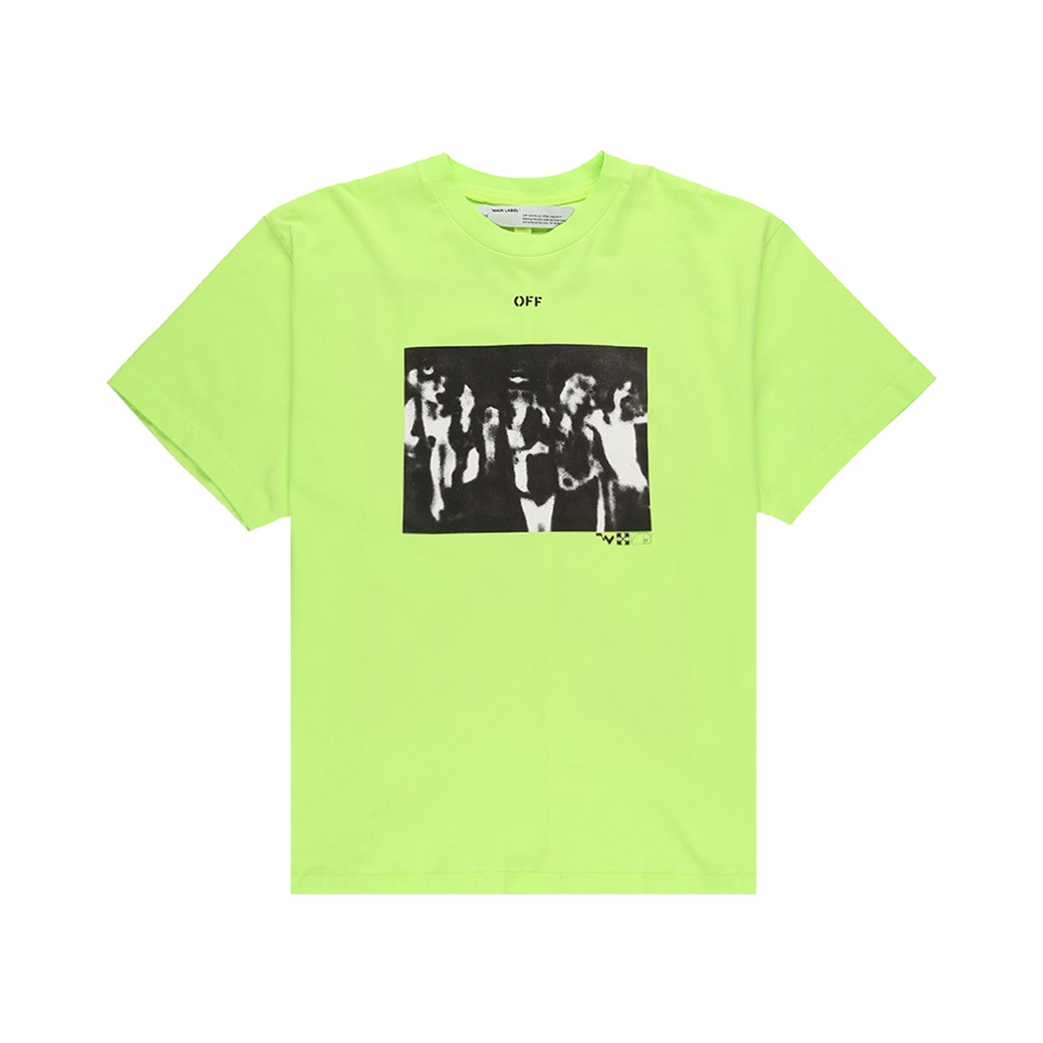 Off-White c/o Virgil Abloh Neon Arrow T-shirt in Green for Men | Lyst