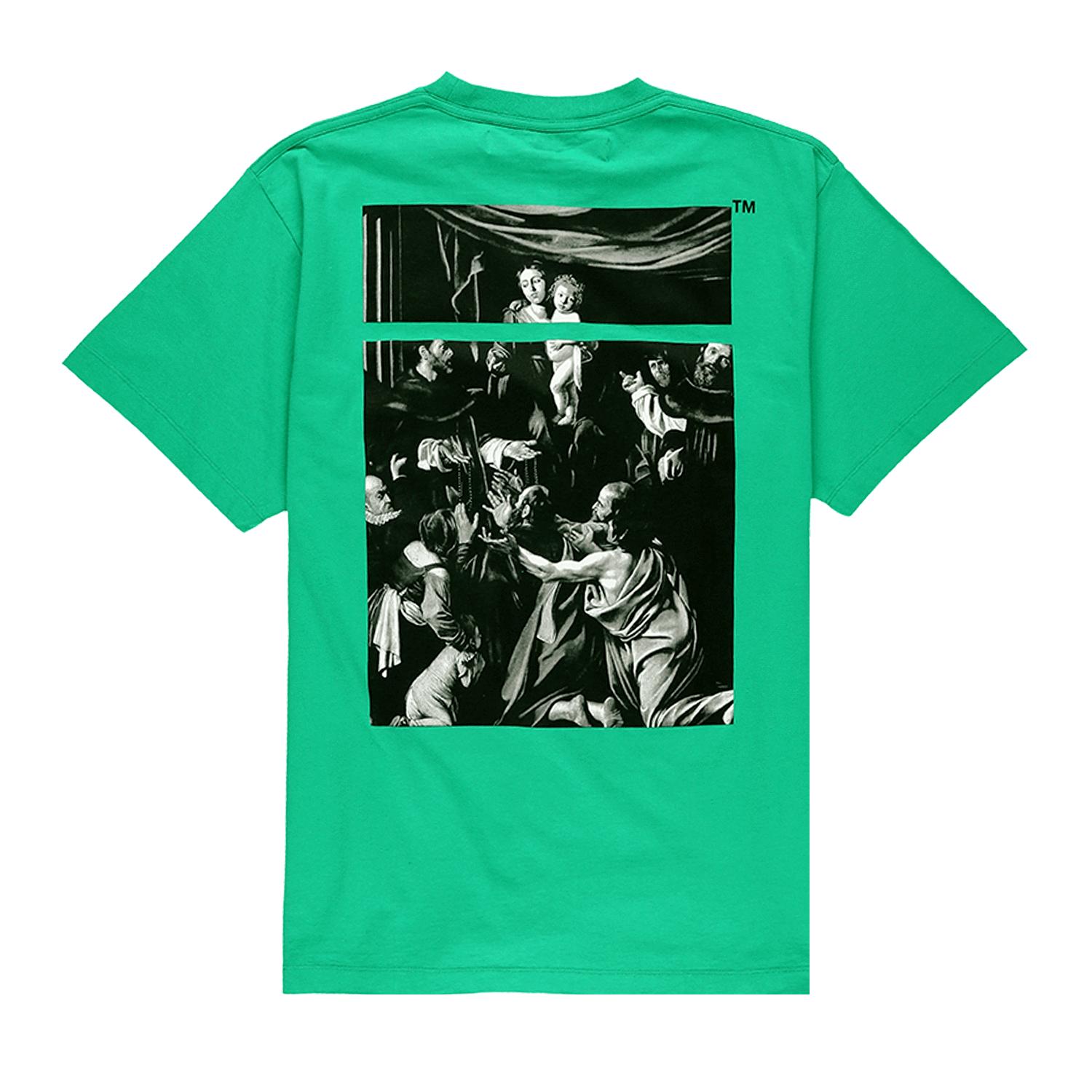 Off-White c/o Virgil Abloh Caravaggio-print T-shirt in Green for 
