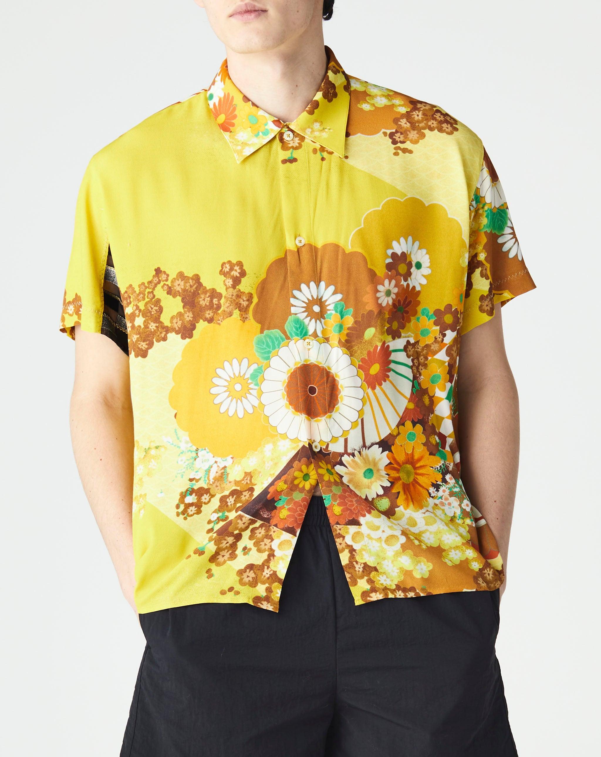 ERL Synthetic Floral Shirt in Yellow 