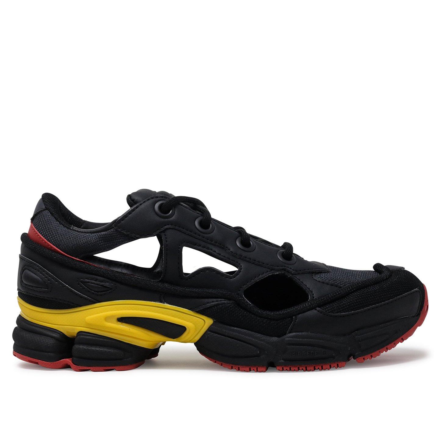 adidas By Raf Simons Leather Replicant Ozweego in Black / Black / Night Cream (Black) for Men - Lyst