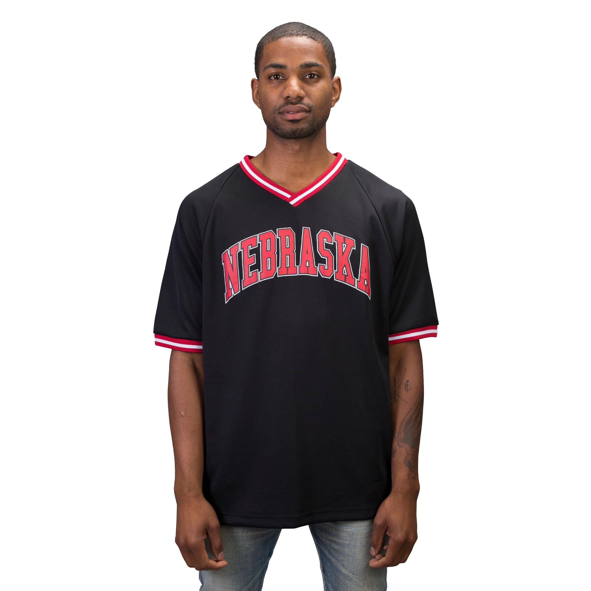 Off-White c/o Virgil Abloh Cotton 'nebraska' Baseball T-shirt in Black/Red  (Black) for Men | Lyst
