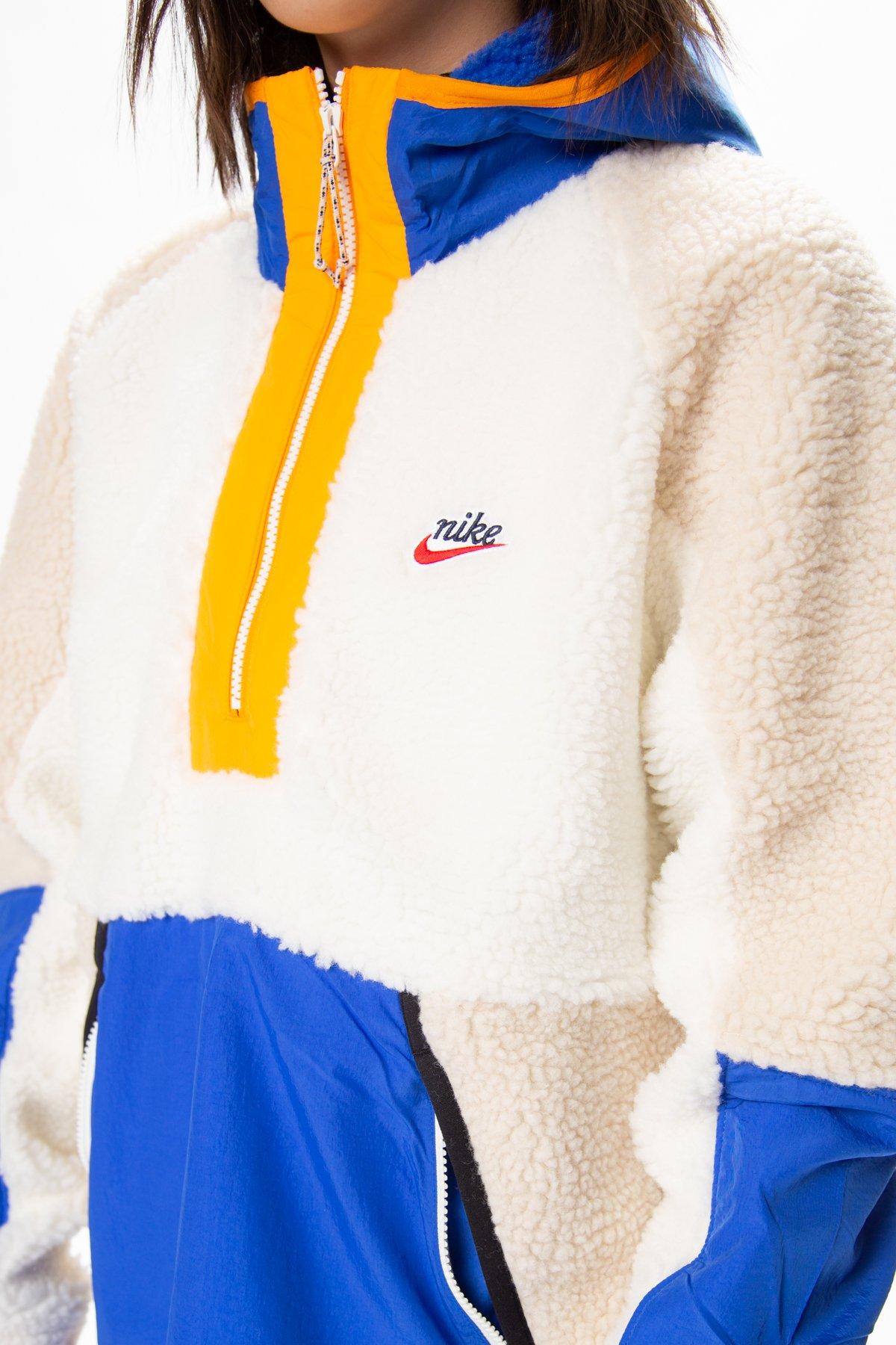 Nike Fleece Heritage Essentials Half Zip Sherpa Jacket in Blue for Men |  Lyst