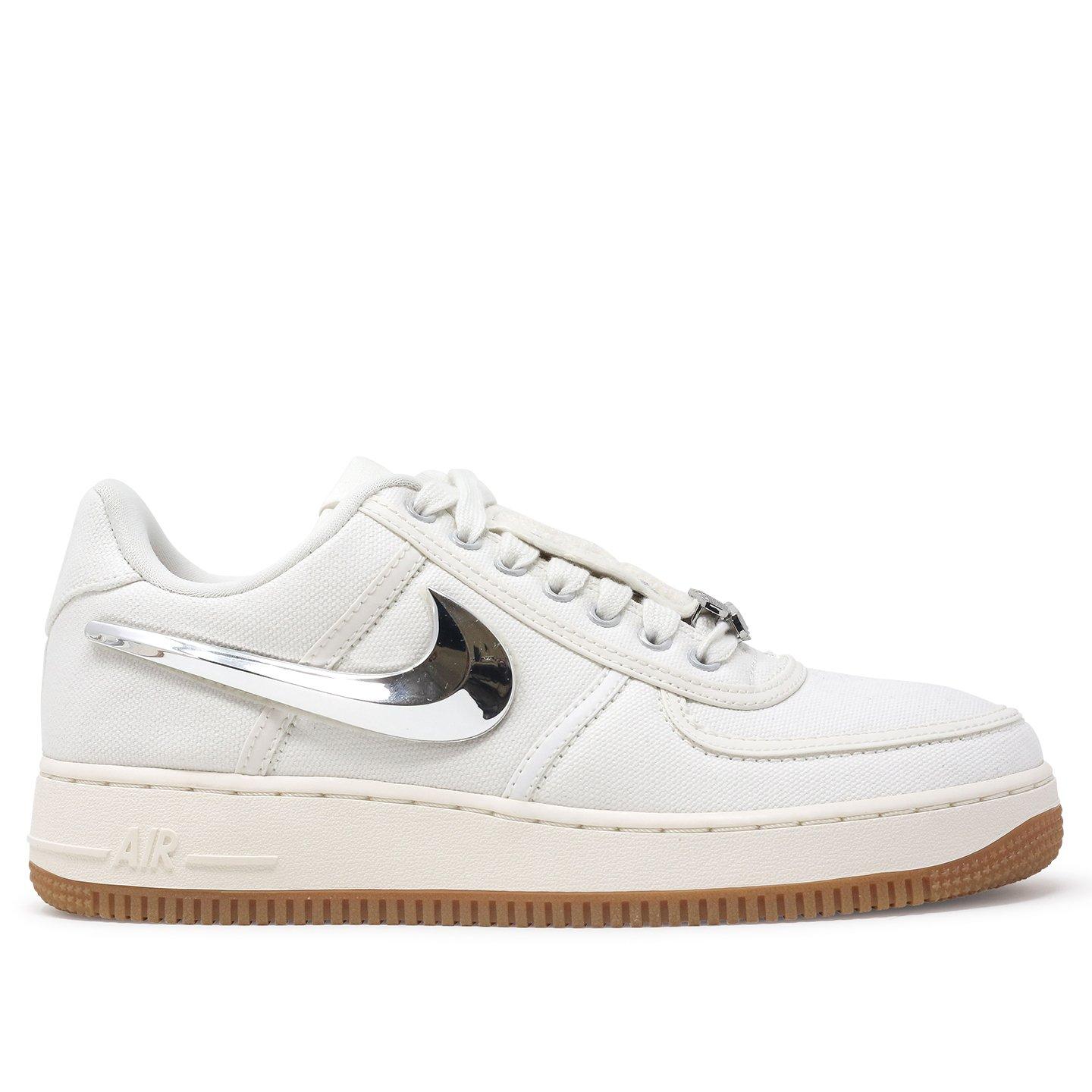 travis scott x nike air force 1 low sail