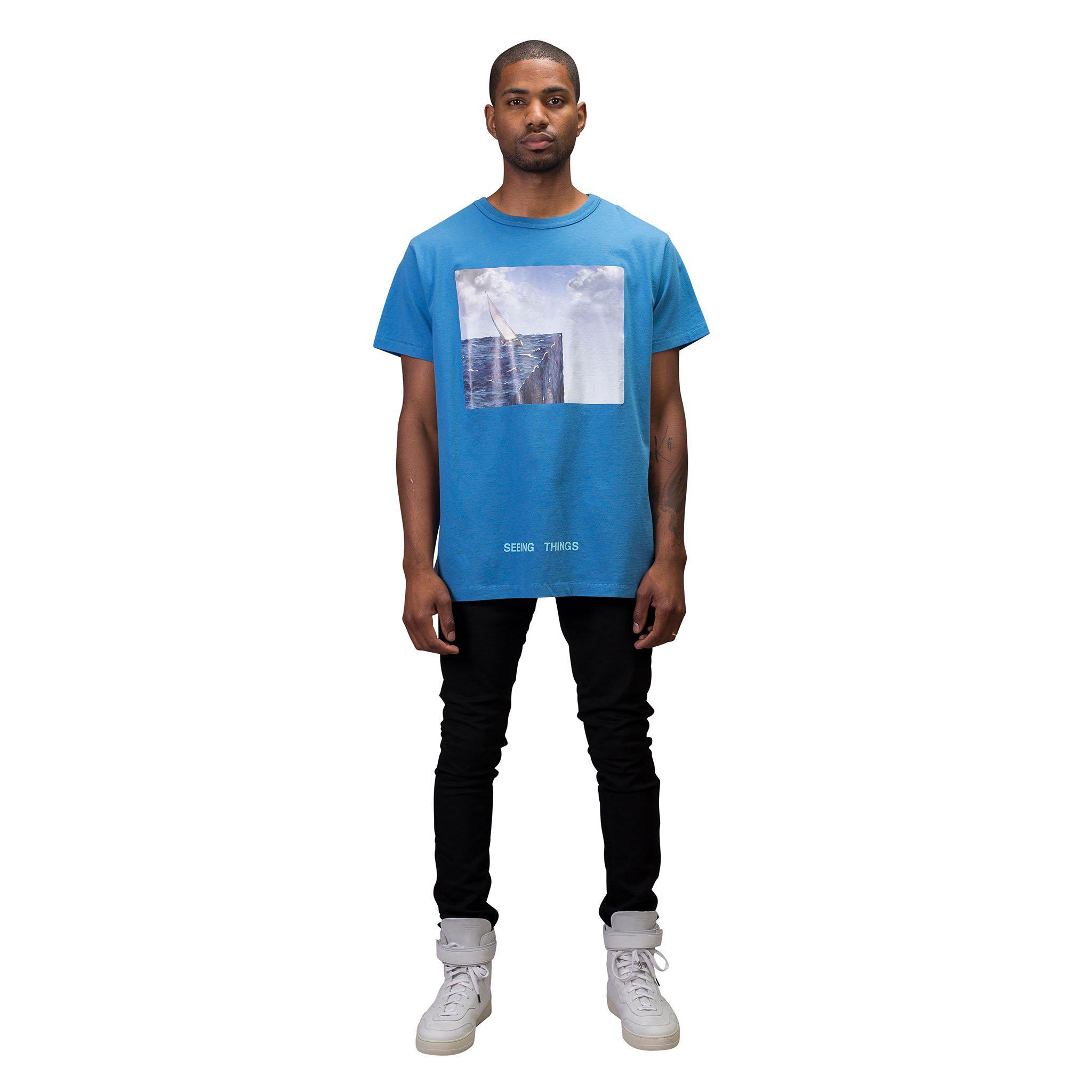 off white ocean tee