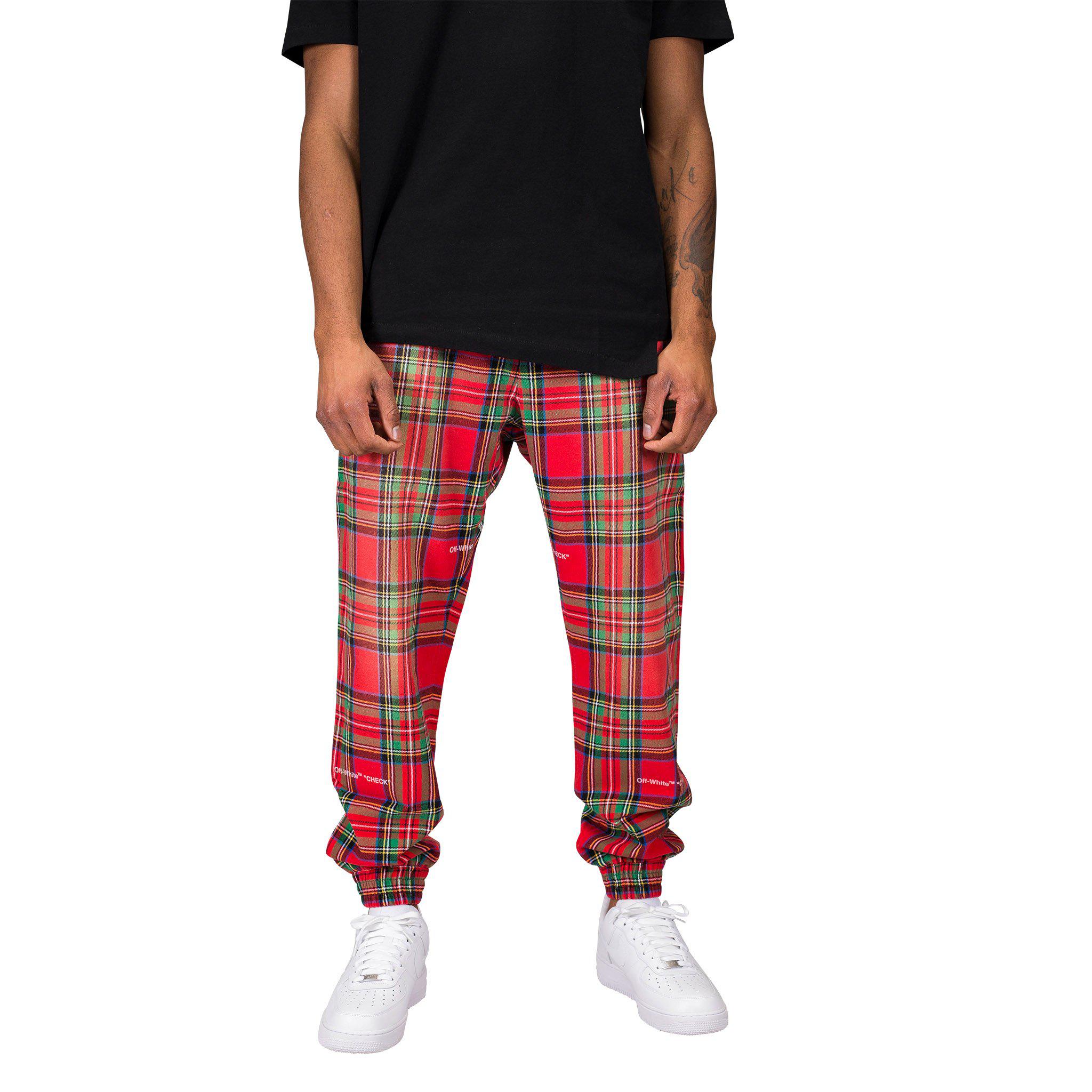 off white red sweatpants